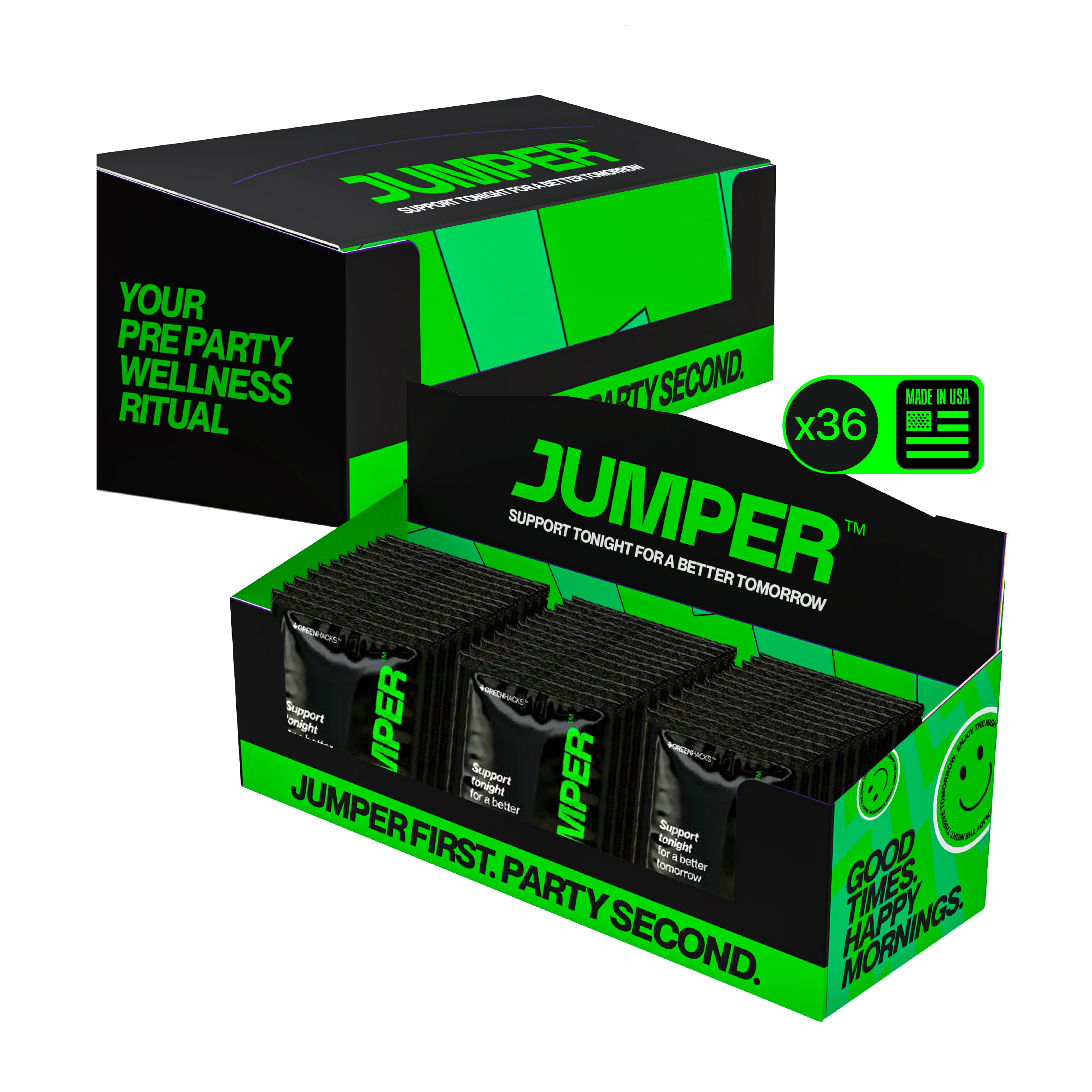 JUMPER – Pre-Drink Supplement for Social Occasions